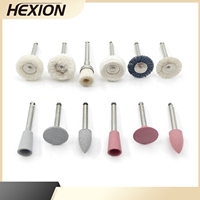 HEXION Dental Polishing Brush 12pcs Kits - Silicone RA 2.35 mm Polisher for Low Speed Handpiece - Dental Composite Polishing Kit