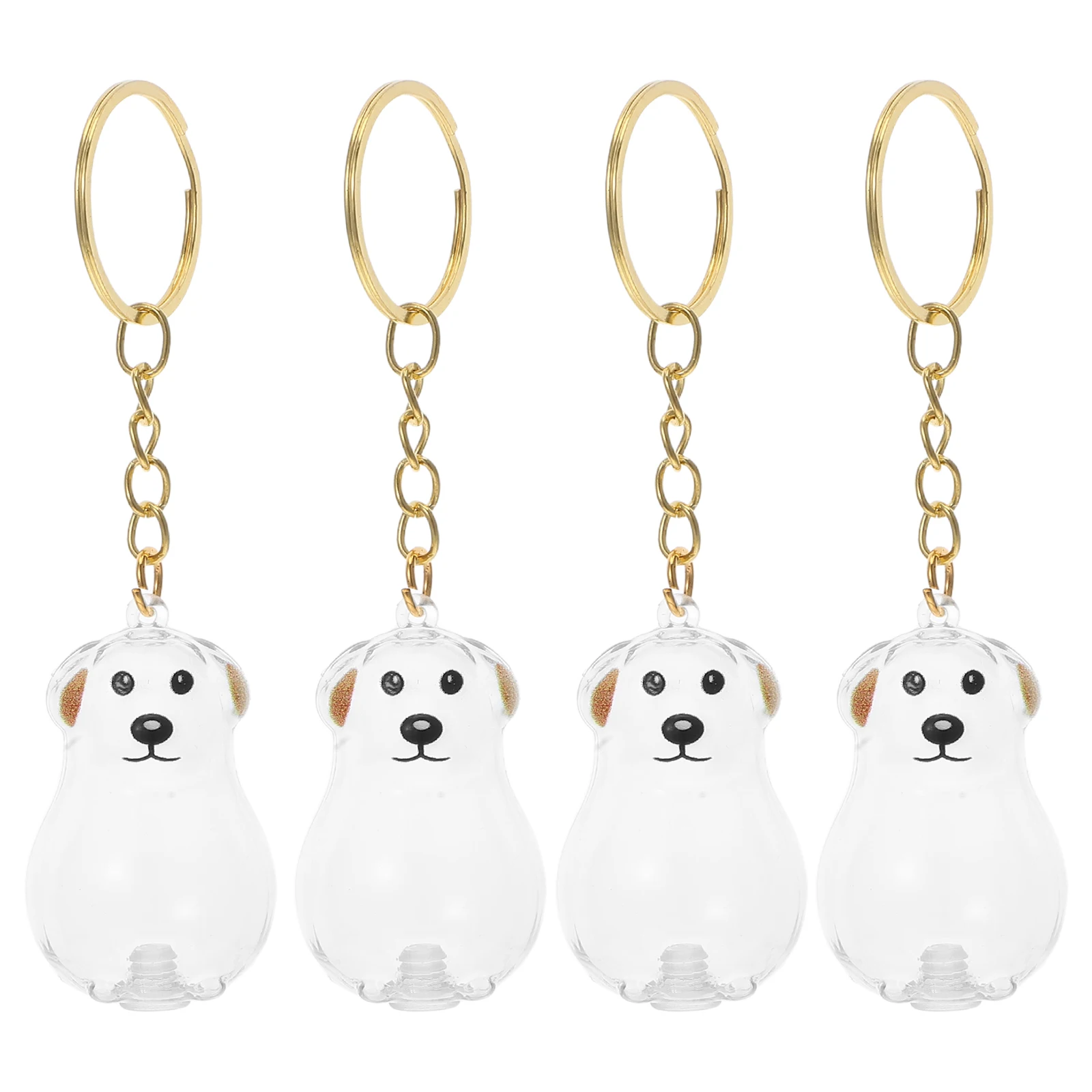 

4 Pcs Hair Storage Bag Hanging Decoration Keychain Dog Collector for Purse Charm The