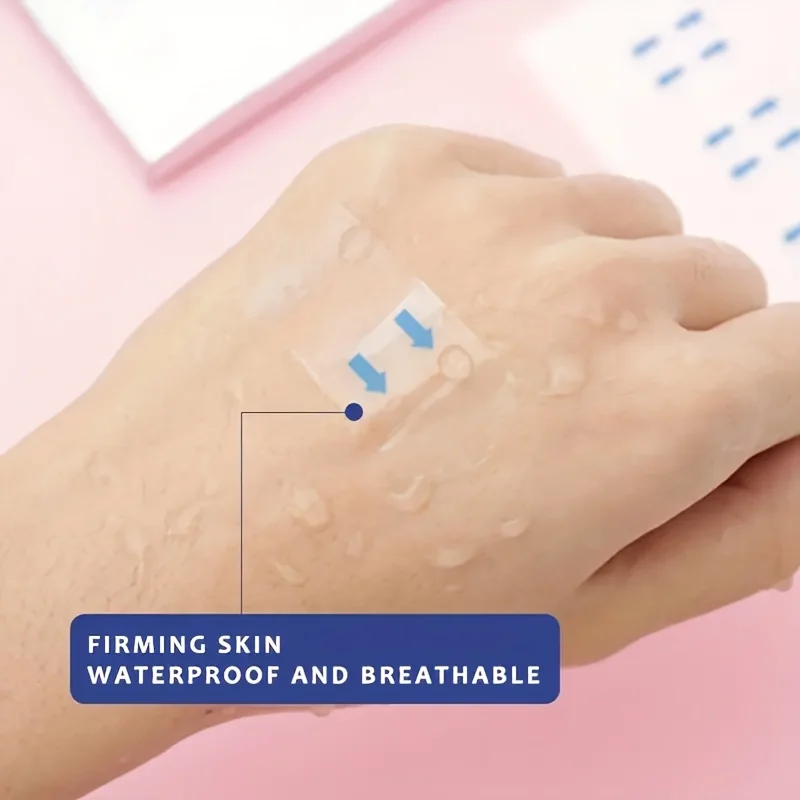 80 قطعة من رقع التجميل غير المرئية للوجه والرقبة - ملصقات العناية بالوجه على شكل حرف V وشد الوجه والذقن المزدوجة، شريط مكياج فوري #4