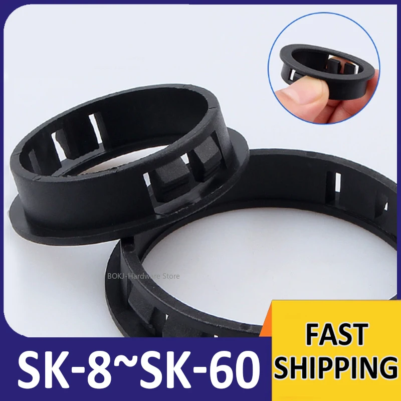 

1 ~ 20 шт. настольные пластиковые защелкивающиеся проволочные втулки защитная катушка мебельное отверстие декоративная заглушка черная