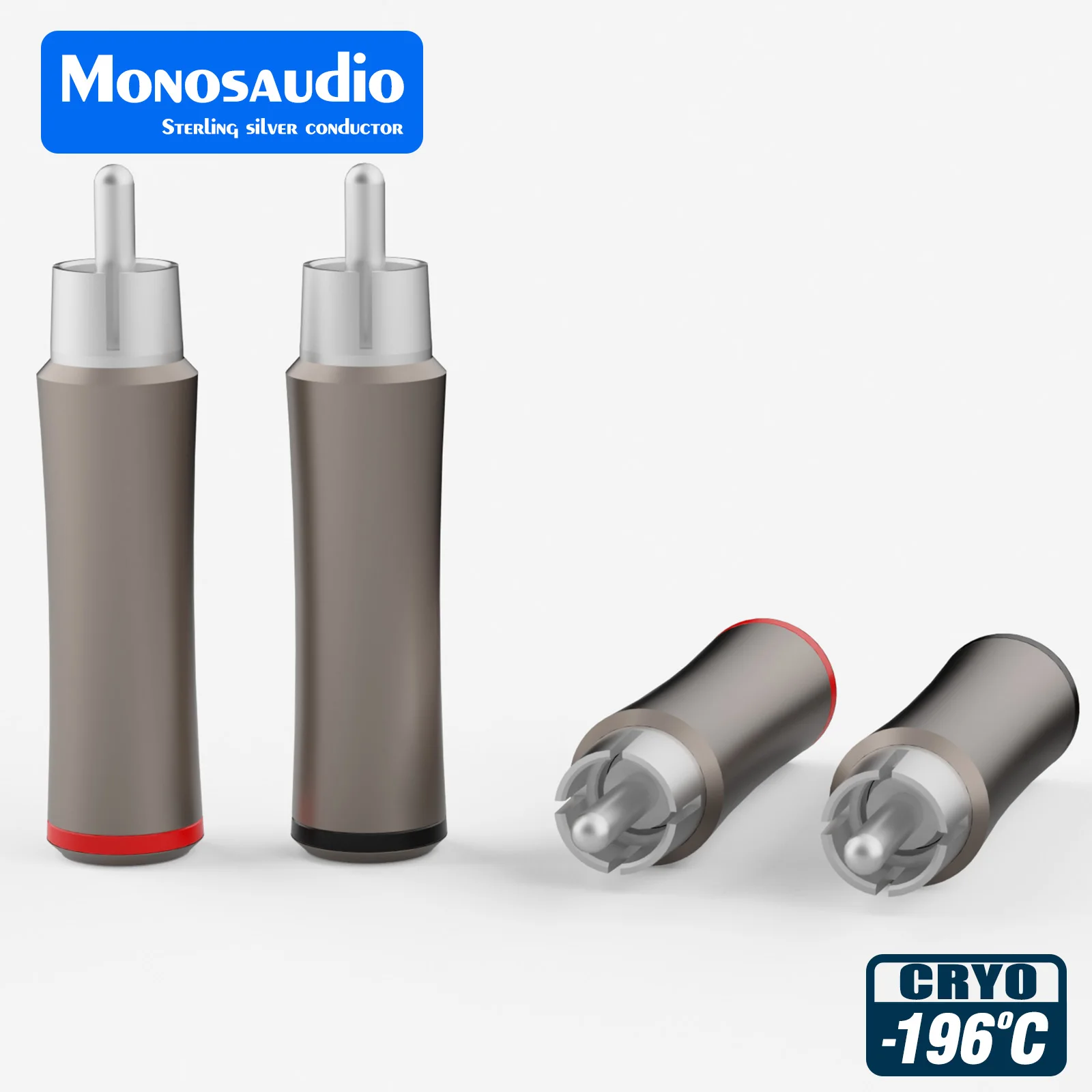 

Monosaudio R211AG hifi pure silver RCA Plug Core CD amplifier speaker cable diy signal cable interface audio cable plug terminal
