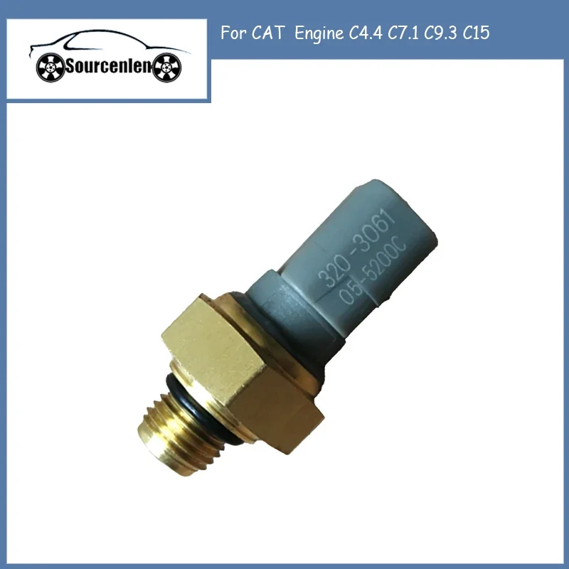 

For CAT Engine C4.4 C7.1 C9.3 C15 Oil Fuel Pressure Sensor 320-3061 3203061