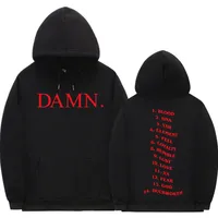 Damn Kendrick Lamar Hoodies Pglang Mr Morale & The Big Steppers Album Tracklist Sweatshirt Men's Women's Hip Hop Pullovers Coats