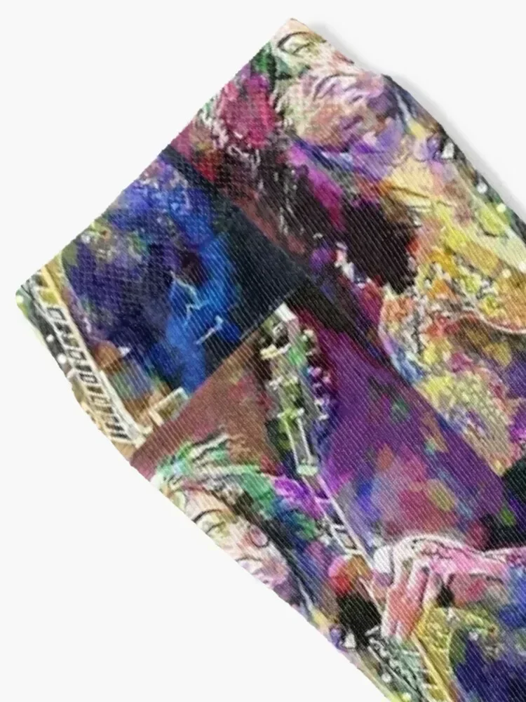 Jimmy Page Socks sheer Soccer floral man Socks Women Men's