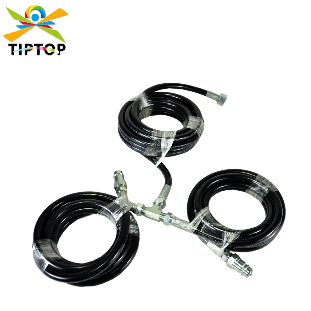 tiptop t splitter gas mangueira para stage co2 jet machine t fitting quick clock bocal mangueira hidraulica de alta pressao 3m 3m 6m 01