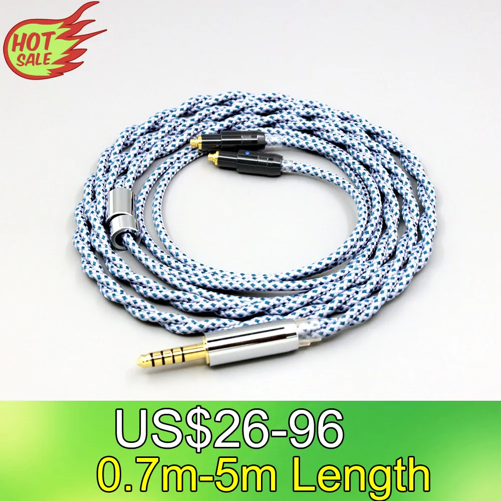 

99% Pure Silver Mix Graphene OCC Shielding Earphone Cable For Shure SRH1540 SRH1840 SRH1440 Headphone LN008651