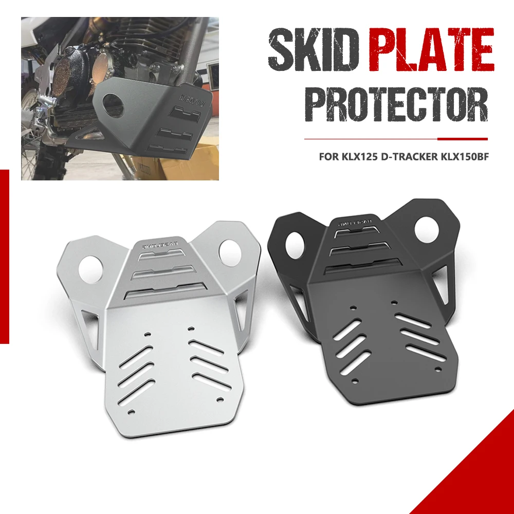 

For Kawasaki KLX125 2010-2012-2013-2014-2015-2016 Motorcycle Aluminum Engine Skidplate Guard Protector Cover D-TRACKER KLX150BF