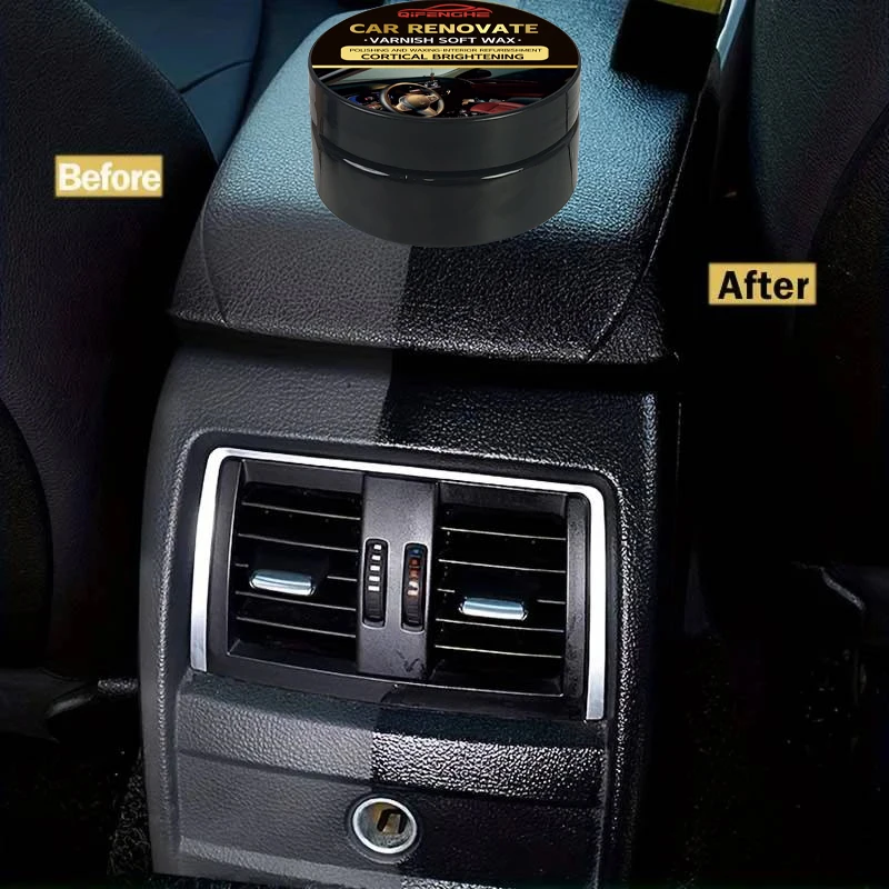 QIFENGHE Crystal Clear Car Plastic Restorer - Auto Interior & Panel Renewal Wax Coating Agent Car Wax Car Wax Polish image 6
