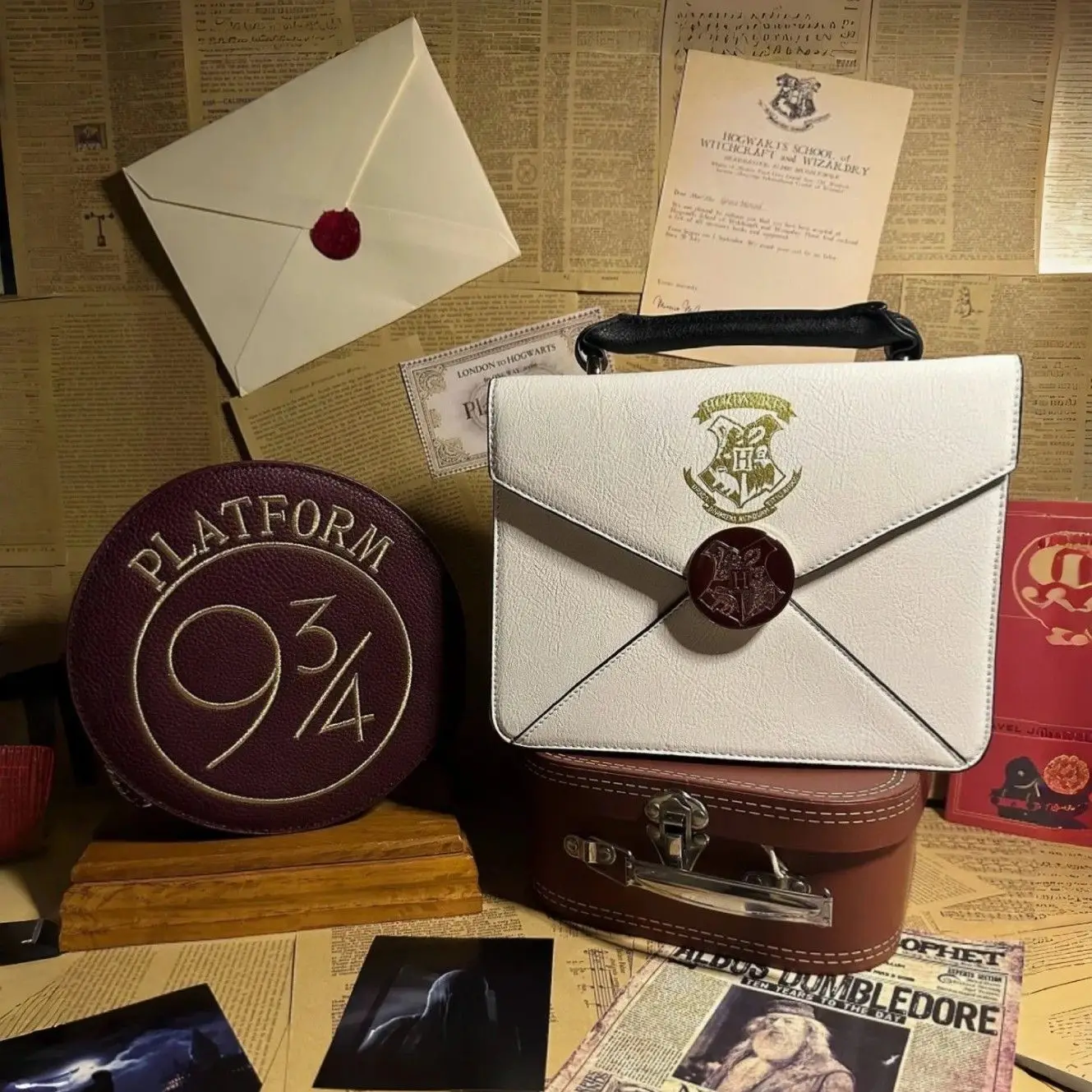 תיק מעטפה כרית, hogwarts בית הספר עוטף כתף אחת קרובת גוף הכבש