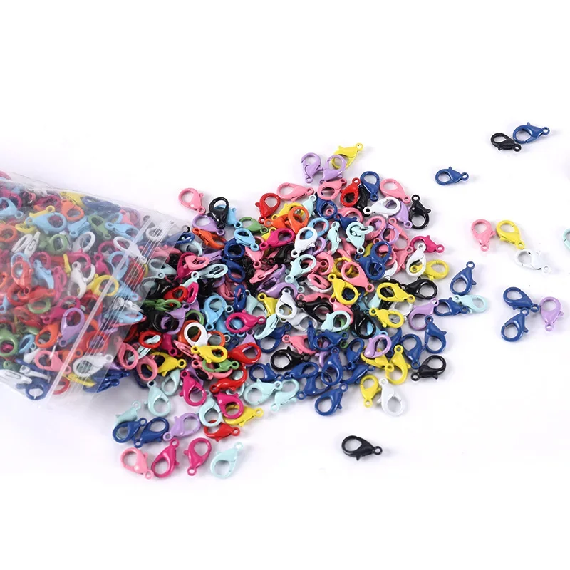 

Color Open Ring Metal Lacquer Lobster Buckle Keychain Accessories Handmade Necklace Buckle Bracelet Accessories