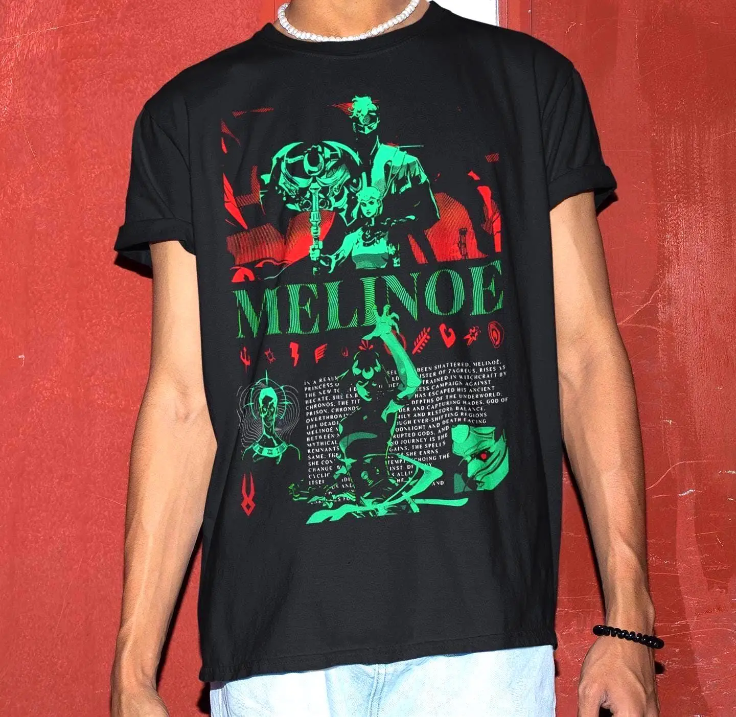 Melinoe Hades 2 Tshirt - Video Game T shirts Summer Men's and Women's Loose and Breathable T-shirt Top