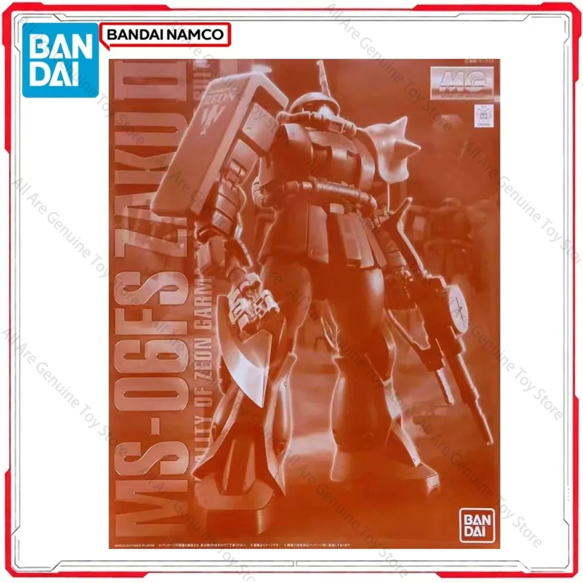 Genuine Bandai Original Gundam Model Kit MG Zaku 2 Garma Zabi Collectibles Anime Figures Action Model Toys Gifts Boy girl