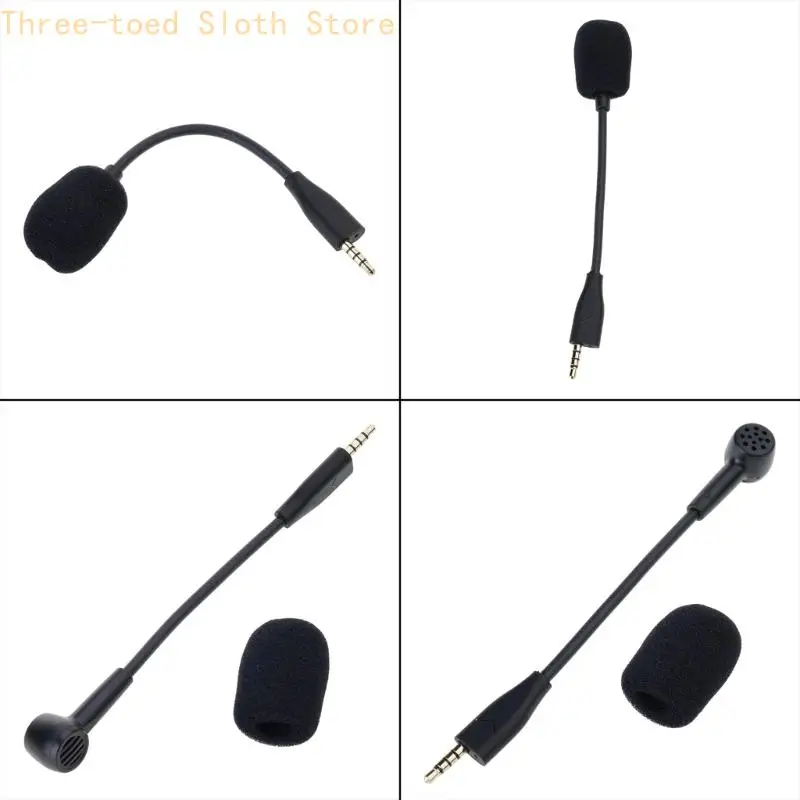 3,5-mm-Gaming-Headsets-Mikrofonarm mit Schaumstofffilter für MMX100 MMX150 Headsets Kommunikations-Streaming-Mikrofon E74A – Detail 10