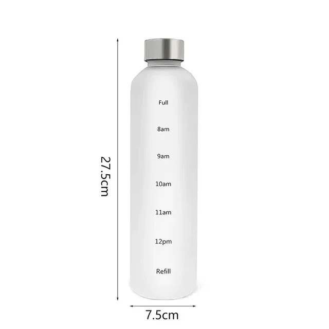 BZYOO 32oz Water Bottle With Time Marker – Dandelion Design, BPA-Free Plastic, Reusable - View #10