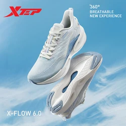 Xtep X-FLOW 6.0 Running Shoes For Men Breathable Mesh Sports Shoes Wear-Resistant Lightweight Fashion Male Sneakers 877119110002