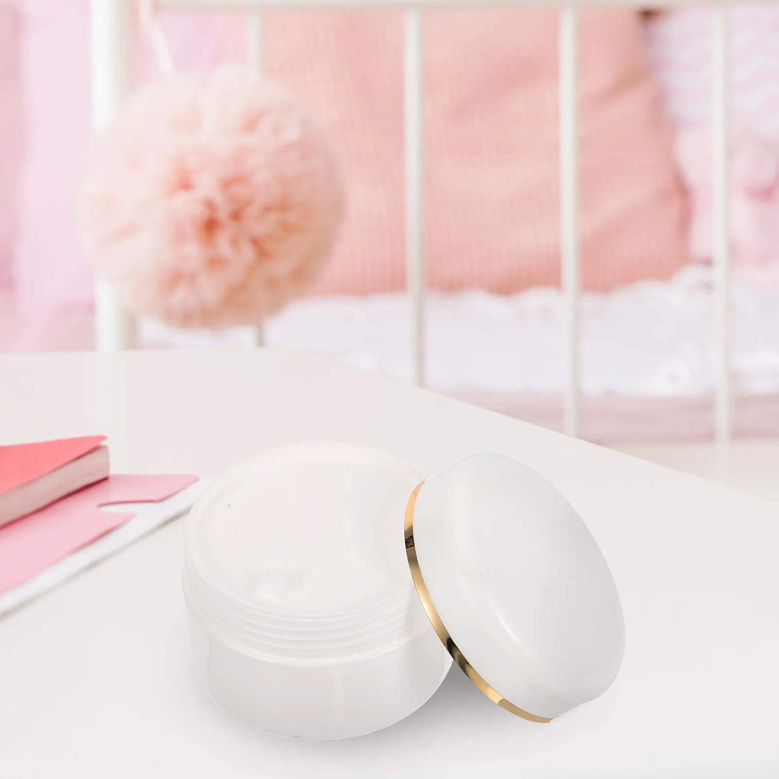 

6Pcs Empty Jars Reusable Face Cream Containers for Travel and Home Use 90ml Sample Containers Cream Jars for Travel