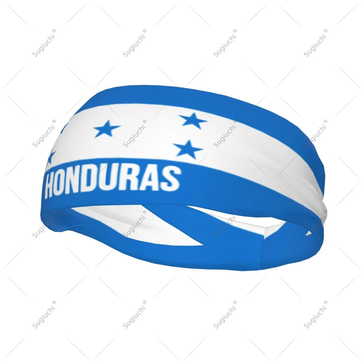

Men Women Honduras Flag Elastic Wide Headbands For Yoga Fitness Tennis Running Gym Sports