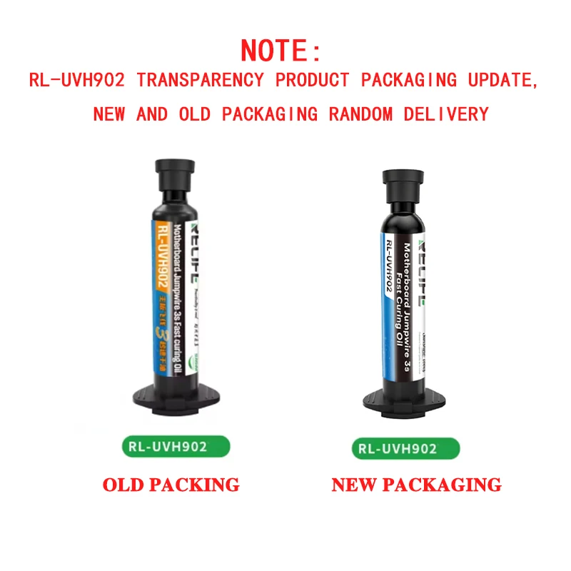 RELIFE RL-UVH902 10CC 3S Nano Solder Mask for Mobile Phone Repair Jumping Wire UV Quick Dry Curing Welding Paste Flux Oil