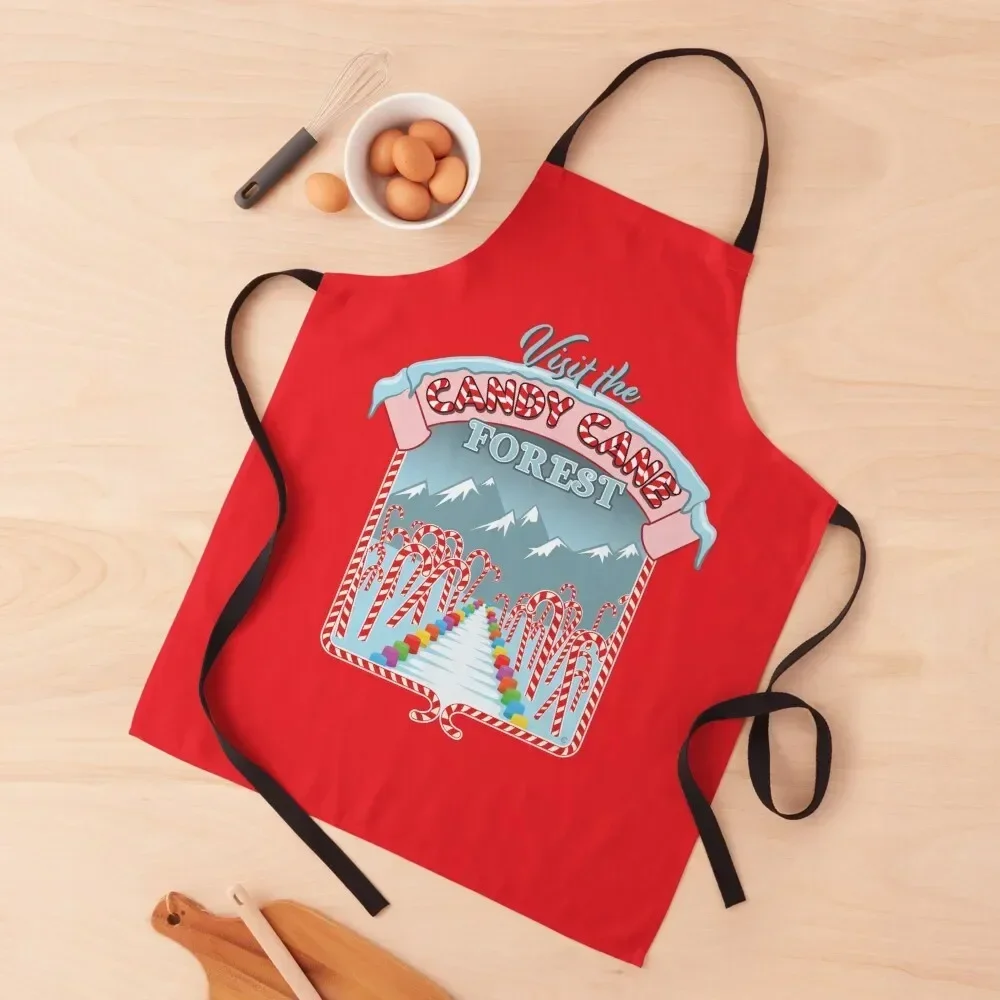 

Visit The Candy Cane Forest! Apron men's barbecue Kitchen For Women Apron