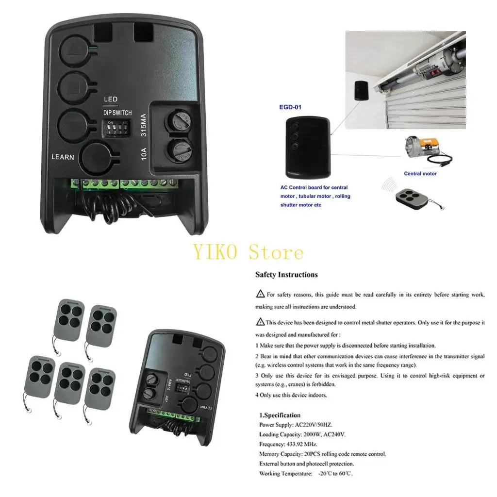 

K32C High Performances Automatic Gate Controller with Rolling Code Security for Door