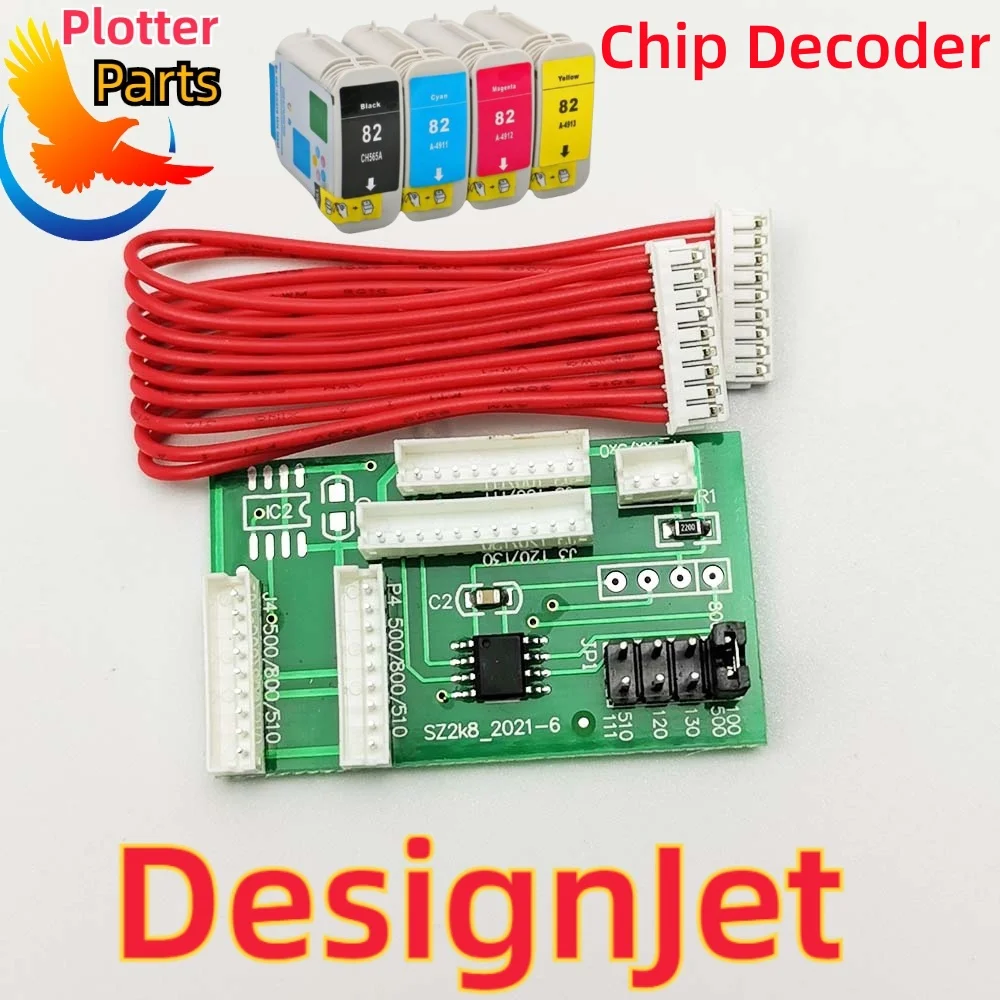 Printer Chip Decoder For HP DesignJet 500 510 800 Plotter 11 Print  Ink Cartridge C4844A Part System Error: 22:10