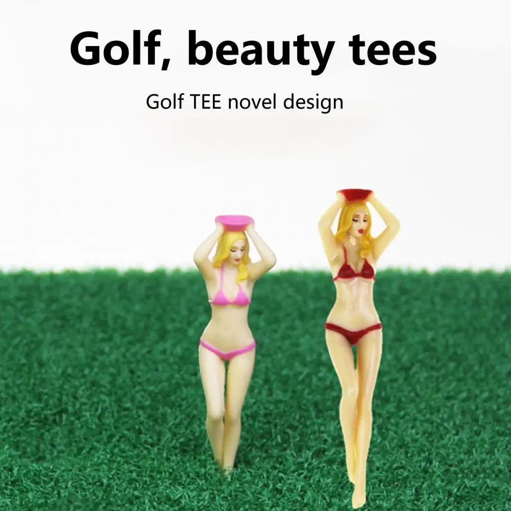 1pc Sexy Bikini's Meisje Golf Model Tees Dames Plastic Golf Tees Karakter Grappige Dame Bikini Golf Tees Plastic Pin-up Golf Tees