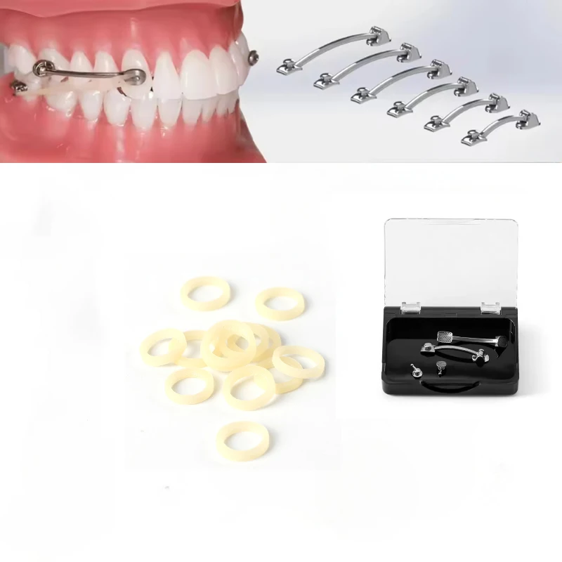 Kit padrão ortodôntico moagem dentes empurrador dental carriere distalizador classe ii aparelhos 6 tamanho universal ce certificado