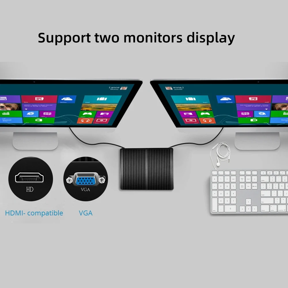 Imagem -05 - Xcy-mini pc Fanless Intel Core i7 4500u i5 5200u 300m Wi-fi Gigabit Ethernet 8x Usb Vga Display Hdmi Windows 10 Linux Htpc