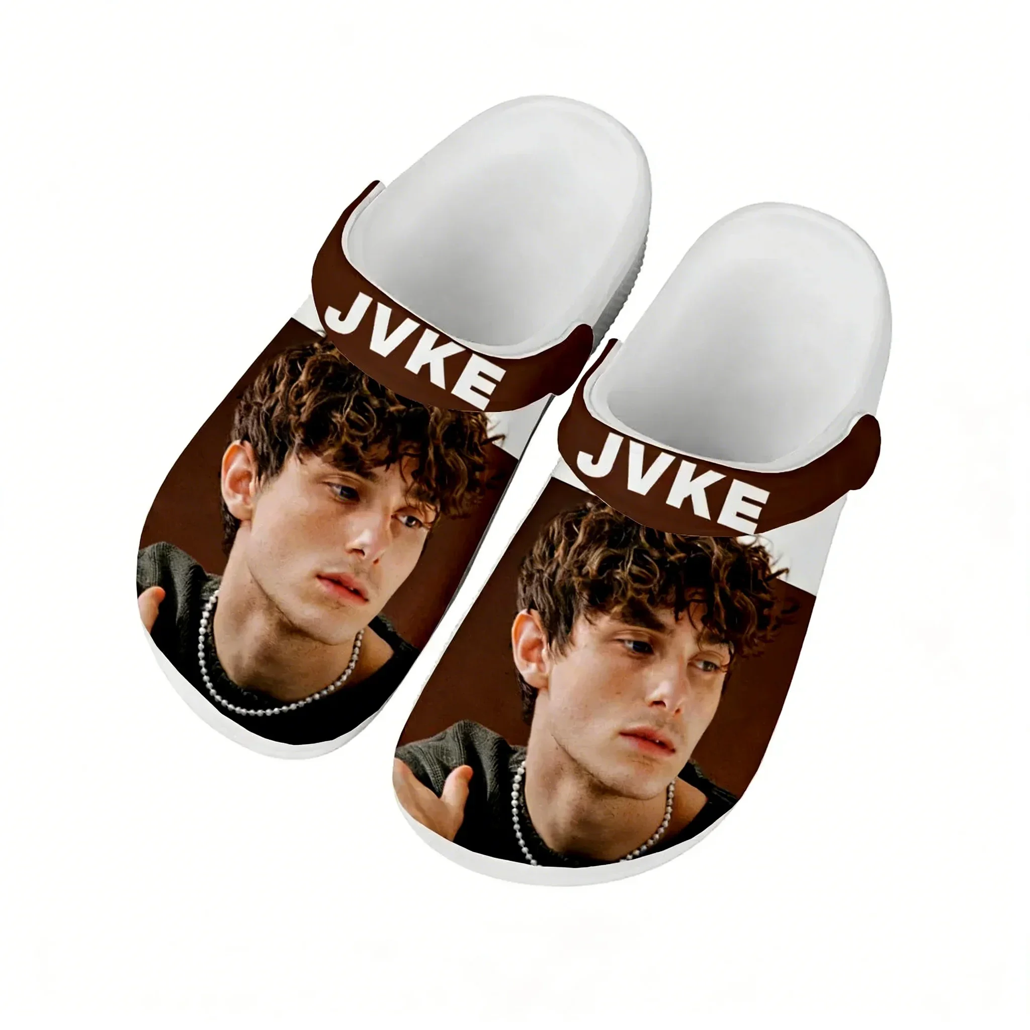 JVKE Pop Singer Water Shoes Mens Womens Comfortable Fashion Home Garden Clogs Customizd Sandals Beach Breathable Hole Slippers