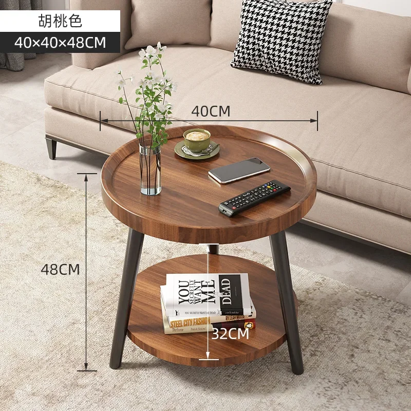 Small apartment coffee table sofa living room side few household bedroom  few simple side cabinet small