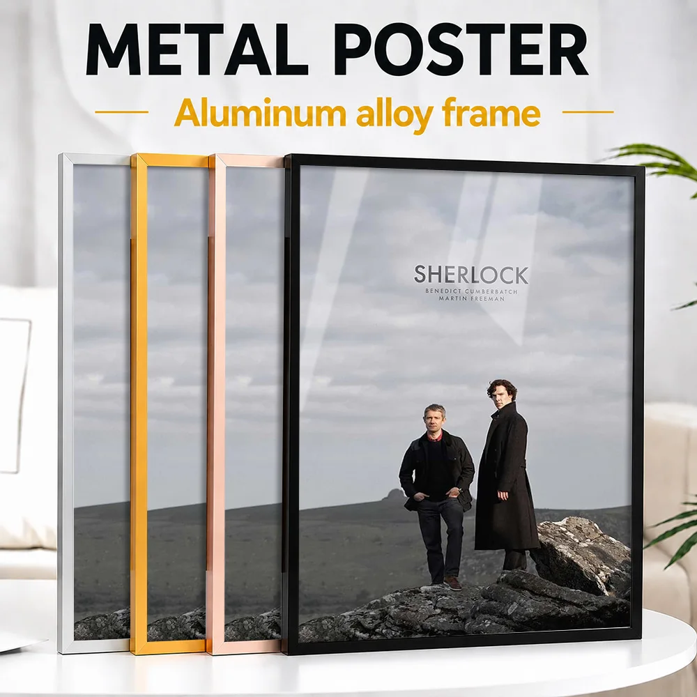 Sherlock TV Show Metal Poster With Aluminum Alloy Frame Personalized Photo Prestige Screen Style Wall Art For Den Viewer Gift