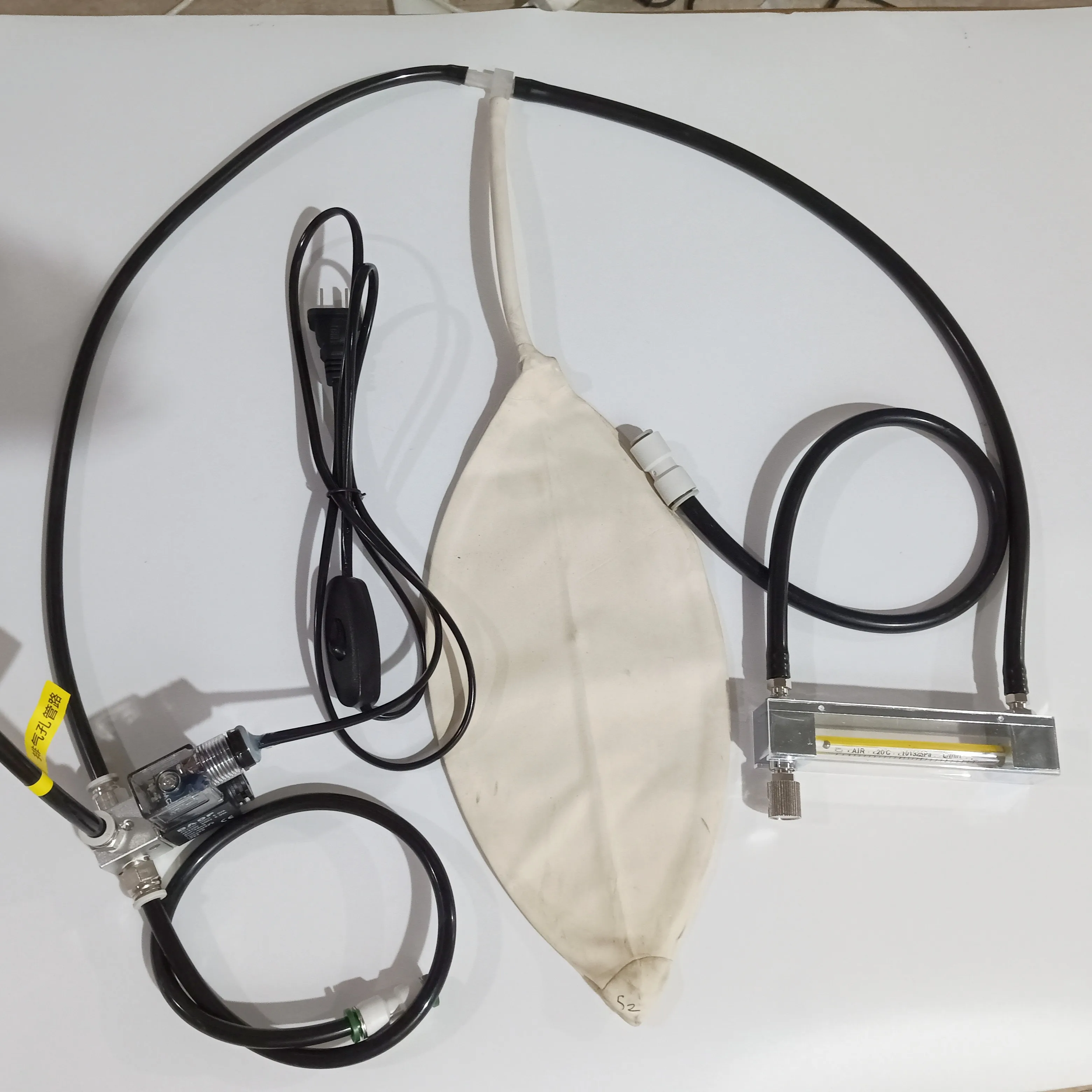 Exhaust gas analyzer five-point calibration testing station conversion rate test special airbag airbag