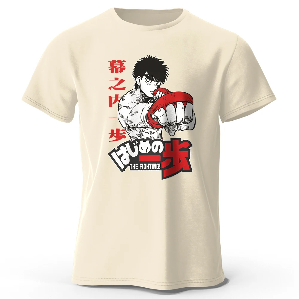 تي شيرت صيفي جديد للرجال تي شيرت ياباني كارتوني للملاكمة والصالة الرياضية مطبوع عليه رسومات الرسوم المتحركة تي شيرت للرجال والنساء