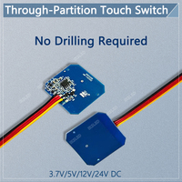 3.7V-24V 3A penetrating wood board touch/hand scan sensor switch accessories, suitable for wood/glass/acrylic cabinets/closets