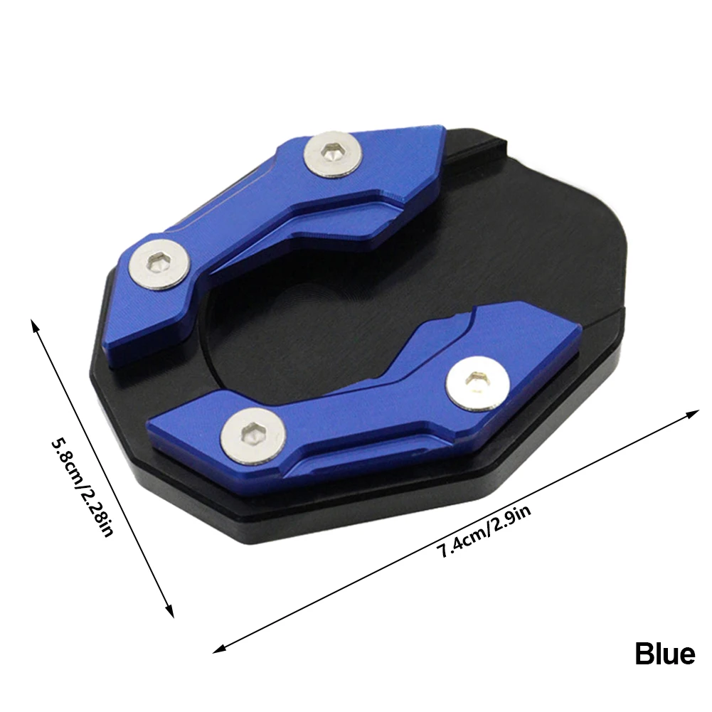 Aluminum Alloy Universal Motorcycle Bike Kickstand Extender Foot Side Stand Extension Foot Support Plate Motorbike Accessories