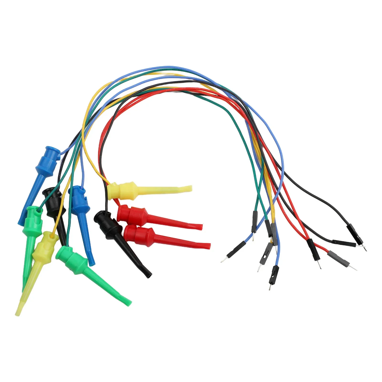 Soft Silicone Wire With Breadboard Hook Clip Male To Female For Jumper For Arduino Electrical Circuit Testing Tool 37cm