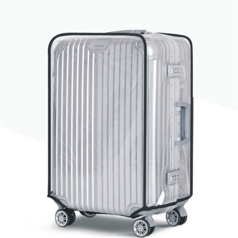 Housses de bagages en PVC transparent, housse de bagage étanche, housse anti-poussière pour valise à roulettes, accessoires de voyage