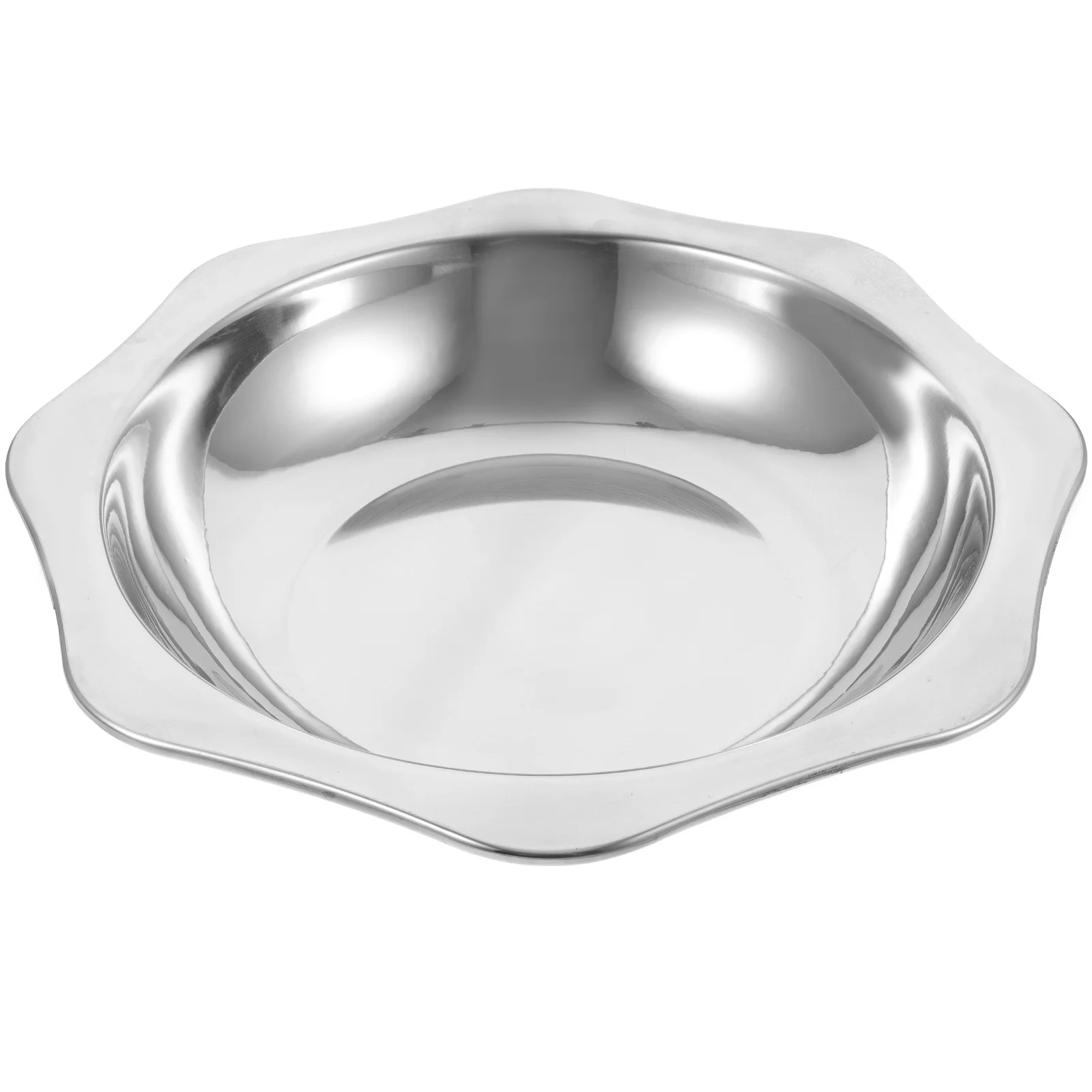 

Sturdy Stainless Steel Solar Basin Cooking Pot Heat-Resistant Pan for Hot Pot Soup Family Restaurant Use Easy Clean