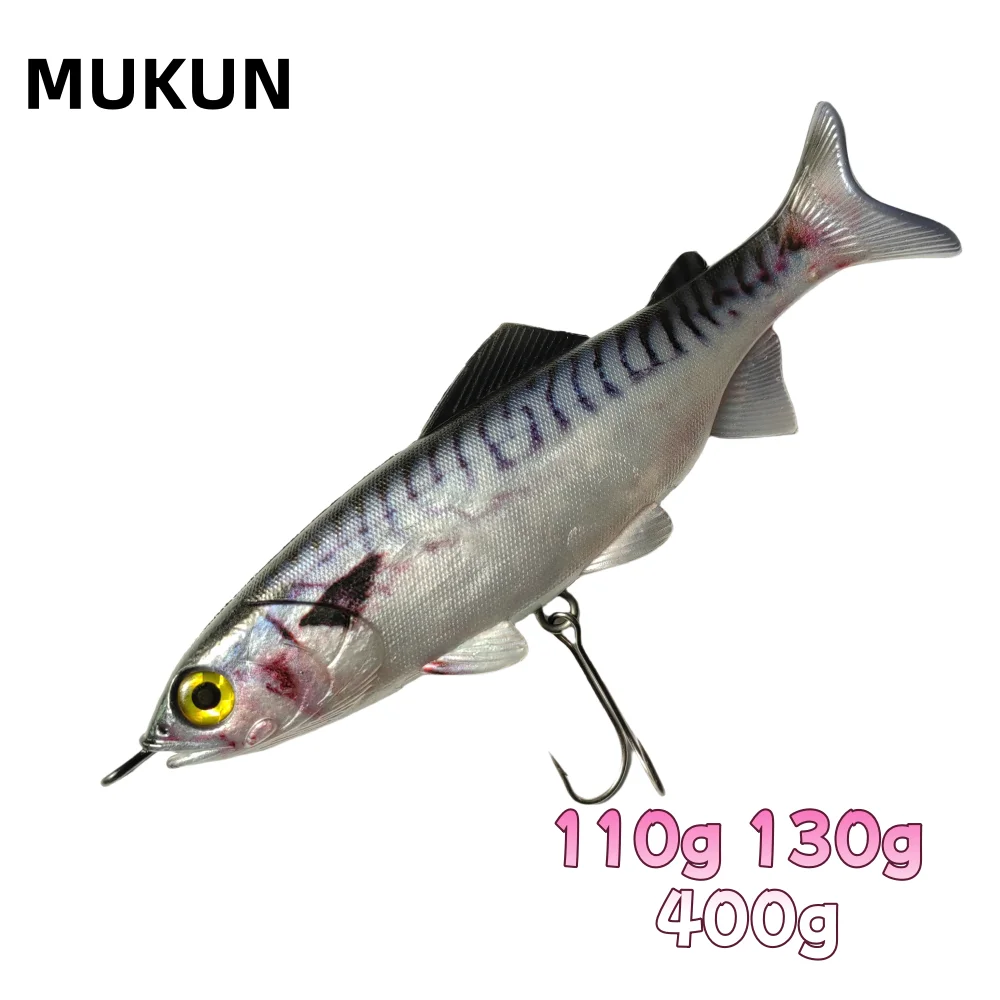 MUKUN 20cm/30cm 134g/300g Big Game 3D Plastikköder Weichköder Silikonköder zum Angeln Künstlicher Köder Isca Pesca