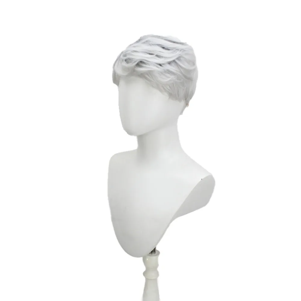 Kara Detroit Become Human Cosplay Wig Silver Short Hair