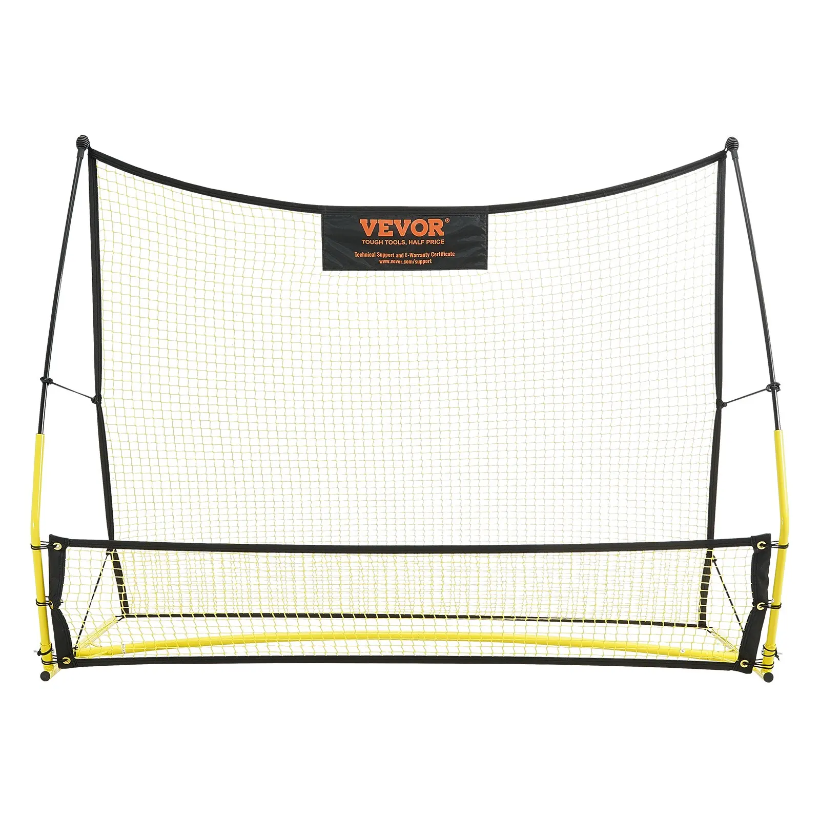 

Soccer Trainer, 2-IN-1 Portable Soccer Rebounder Net, 71x40 Iron Soccer Practice Equipment, Sports Football Rebounder Wall With