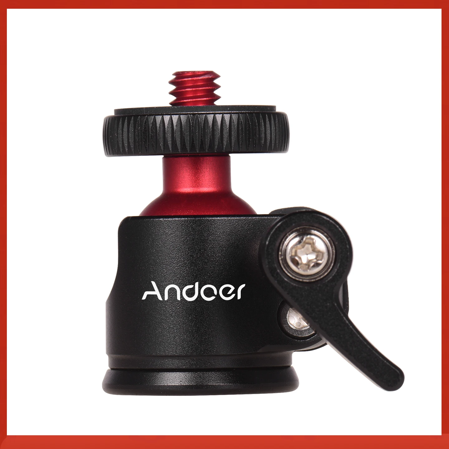 Andoer Mini-Stativ-Kugelkopf, 360-Grad-Drehung für DSLR-Kamera