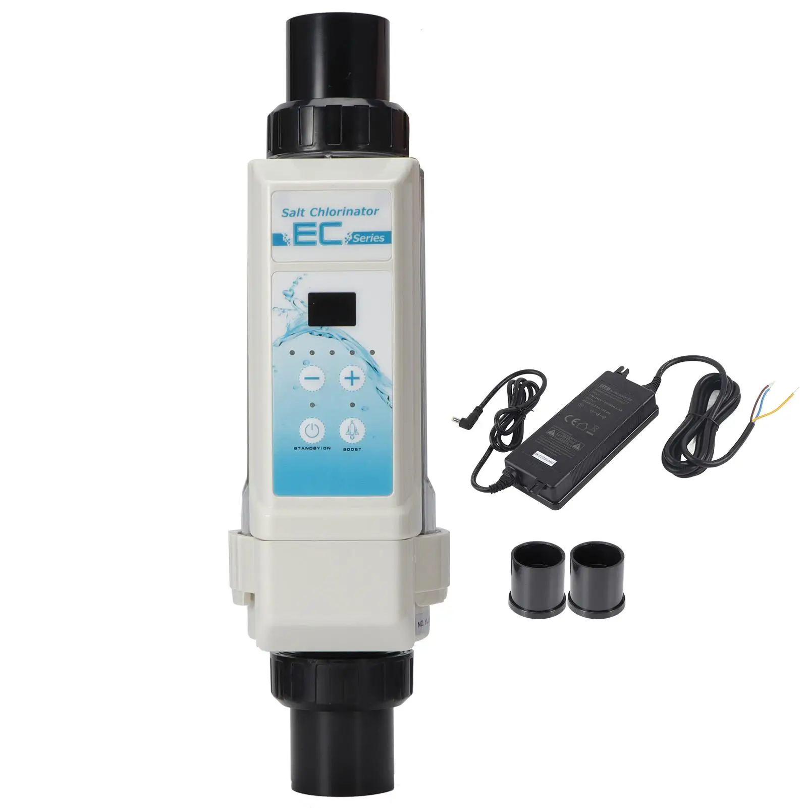 

8g/h Salt Chlorinator for Pools & for spas - Saltwater Chlorine Generator, 100-240V, Easy Installation