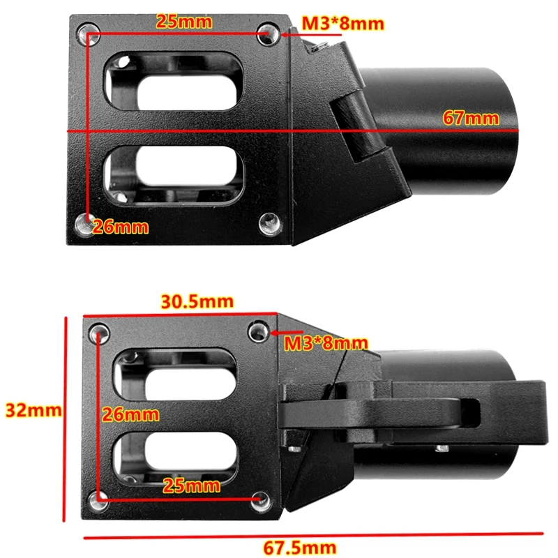 XAERO OD20 20mm 180 Degree Foldable Aluminum Connector Cross Fold Kit for Industrial UAV