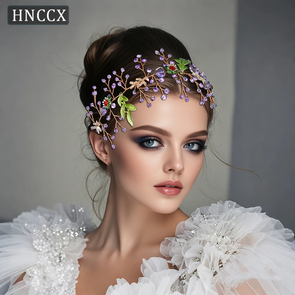 

HNCCX Handmade Hair Band Bride Rhinestone Crystal Headband Wedding Headpieces Elegant Women Tiara Hair Accessories CP859