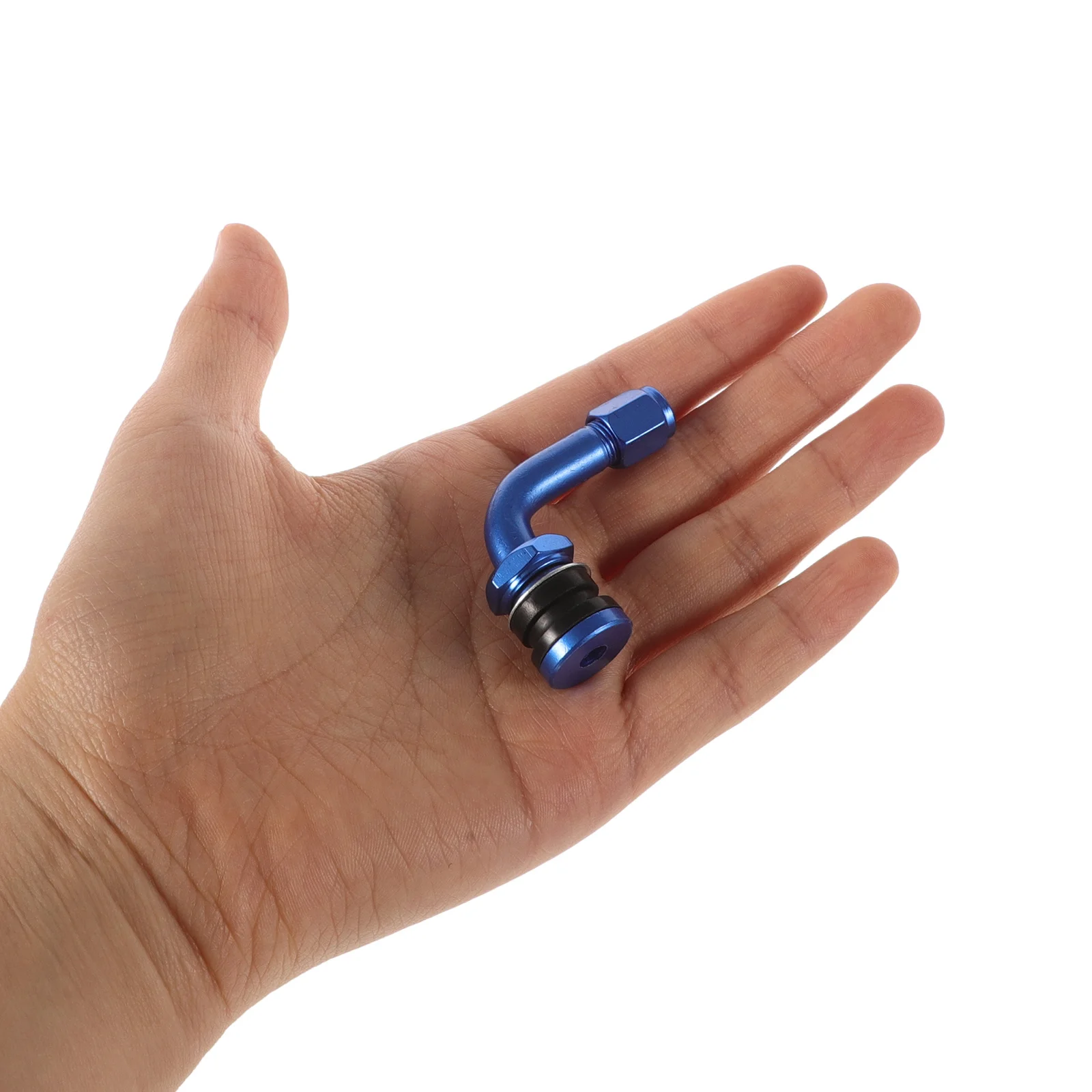 

4Pcs Aluminum Alloy Motorcycle Valve Stems Tubeless Tire No Leak Straight Valve Heavy Duty Replacement for Electric Bike Scooter