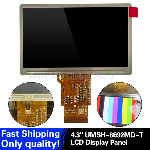 UMSH-8692MD-T 4.3 inch LCD Display Panel Screen Module for Repair