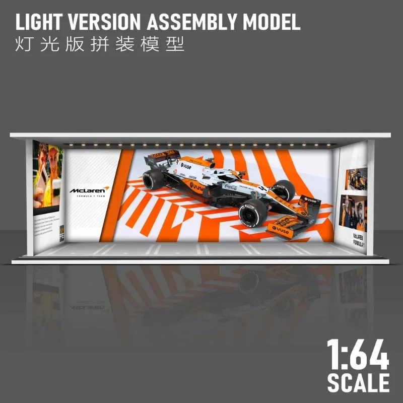 ミニチュア 1/64 スケール駐車場モデルシミュレーションシーンディスプレイ照明付き PVC ディスプレイスタンドコレクションおもちゃ男の子