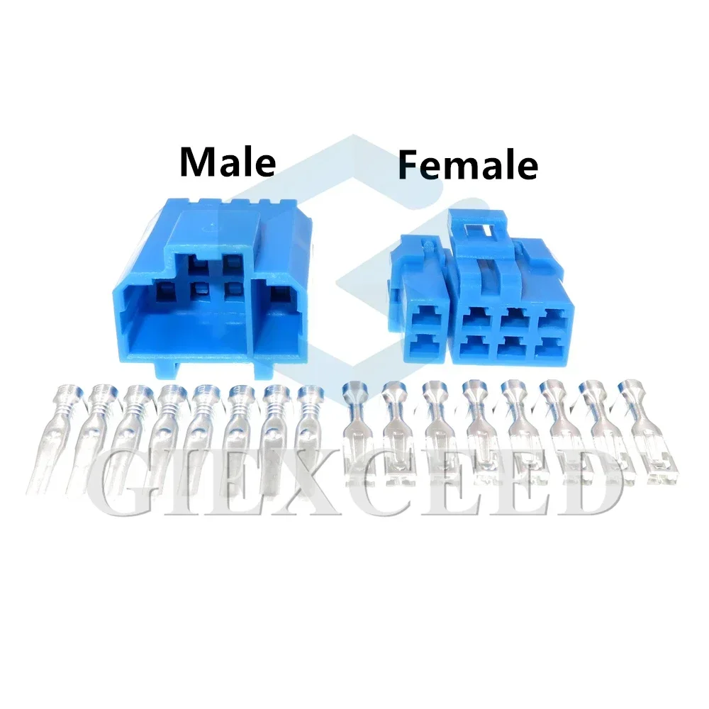 8 Pin Blue 2.8 Series Car Wire Cable Unsealed Electrical Connector 7122-1689-90 Automobile AC Assembly Socket 7123-1689-90
