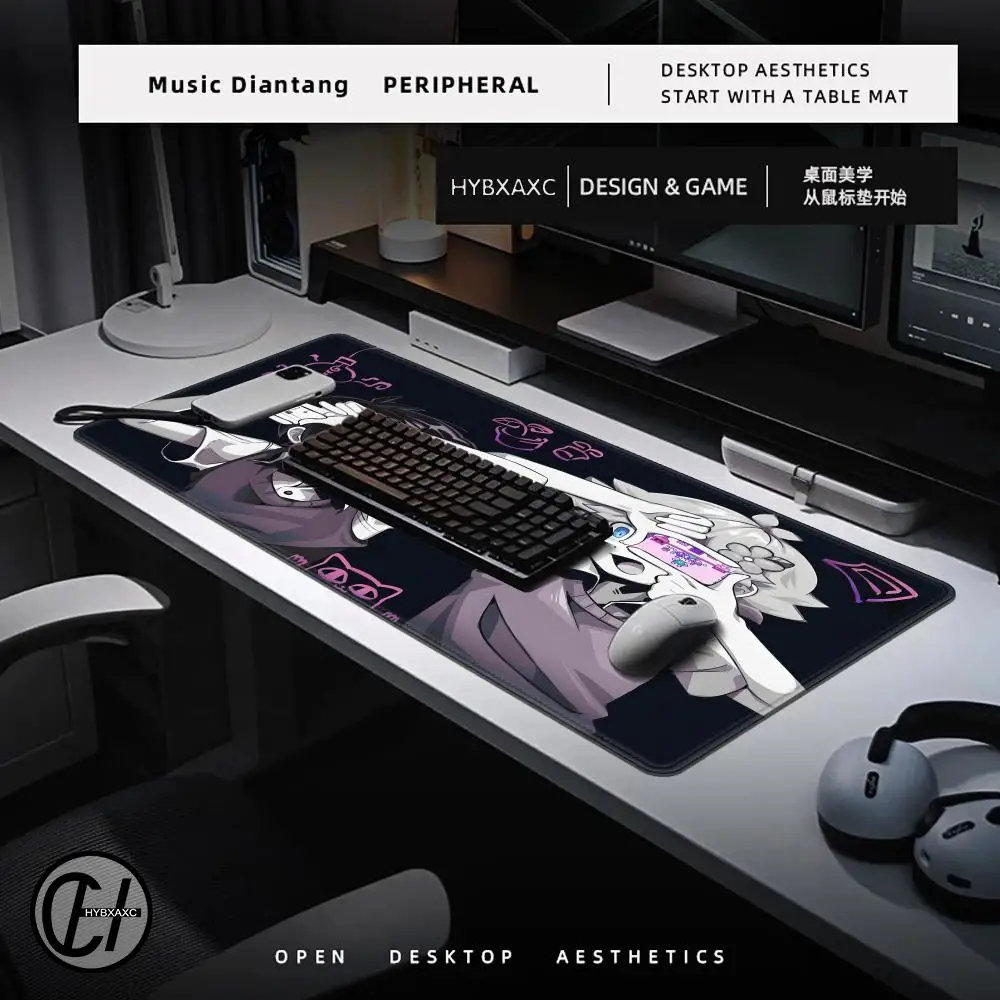 Large Mouse Pad Kawai Anime Omori Desk Mouse Pad Cute HD Desk Pad Extended Gaming Keyboard Mats Large XXL Gamer Mousepad 90x40